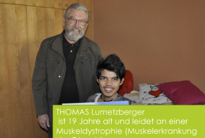 Thomas wird unterstützt