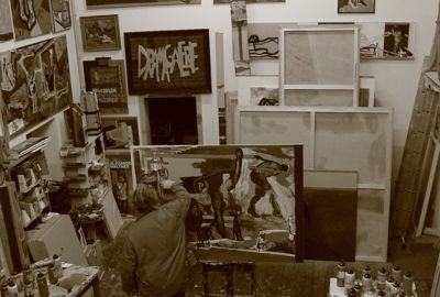 Alexander Waltner in seinem Atelier