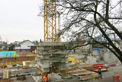 Baufortschritt Feuerwehrhaus Lustenau