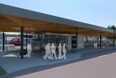 Bahnhof Lustenau Rendering Bahnhof Lustenau Rendering