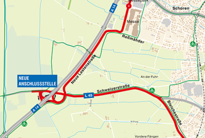 Autobahnanschluss Rheintal Mitte Autobahnanschluss Rheintal Mitte