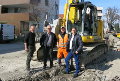 Bauarbeiten in der Schützengartenstraße