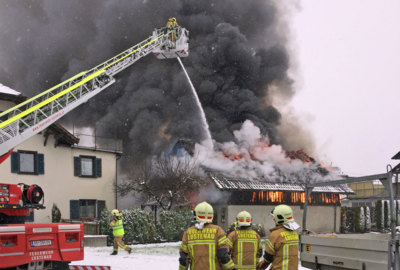 Stadelbrand in der Staldenstraße