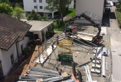 Aufbau Gewächshaus 4