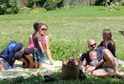 Picknick Virglar Hoschtat bei der Fahrradparade