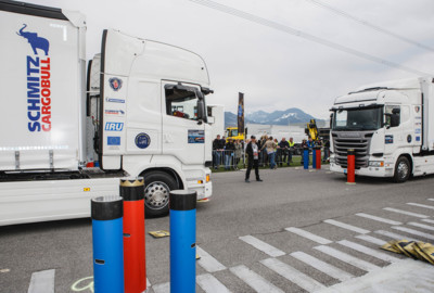 Young European Truck Driver 