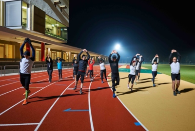 Lauftraining im Parkstadion