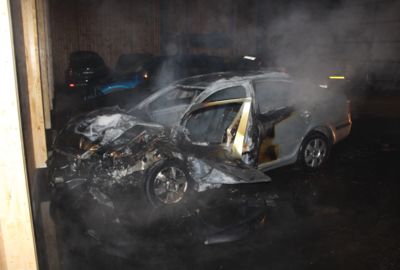Einsatzort der Feuerwehr Lustenau
