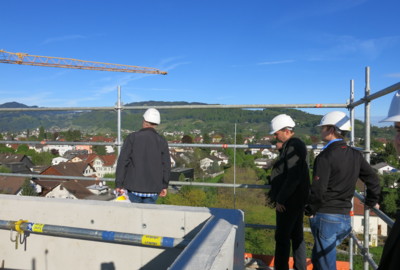 Feuerwehrhaus, weiterer Baufortschritt Feuerwehrhaus, weiterer Baufortschritt