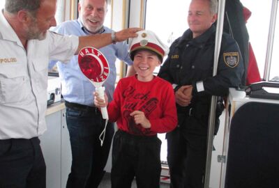 Polizeiboot-Ausfahrt