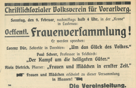 LGB 9 Februar 1919 CVP Frauen
