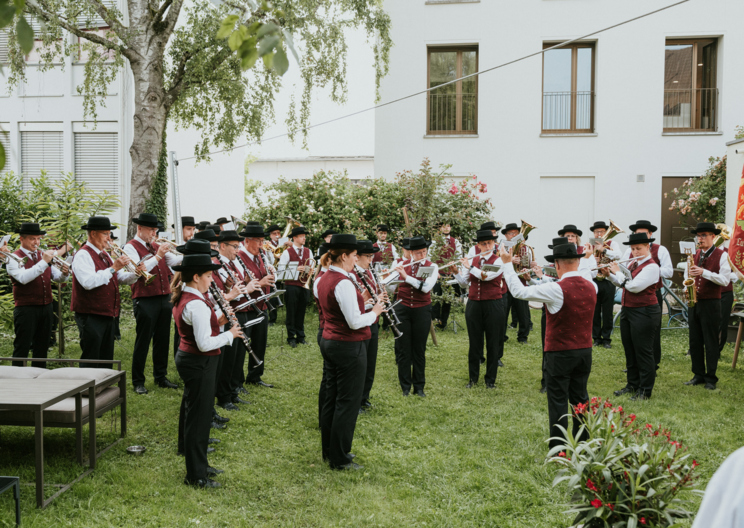 Der Musikverein Concordia spielt auf bei Sommer am Platz
