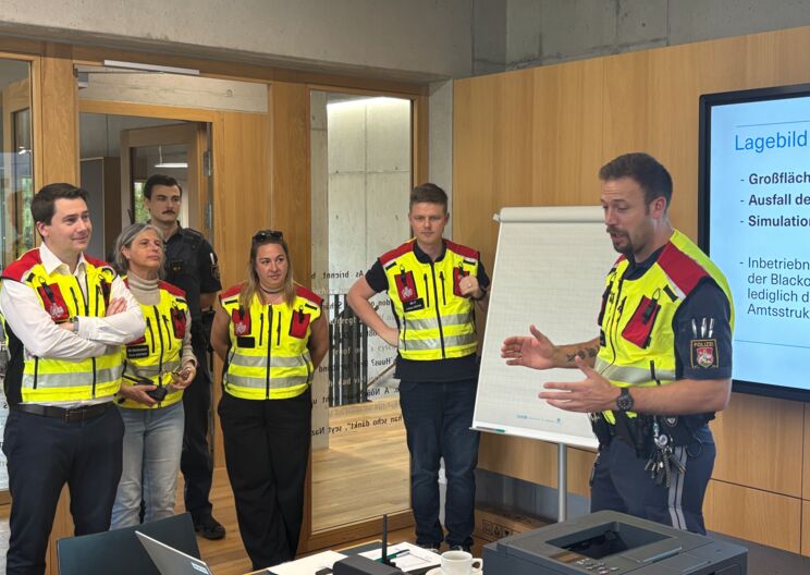 „Black-Kom25“ - Lustenau übte Kommunikation bei großflächigen Stromausfällen