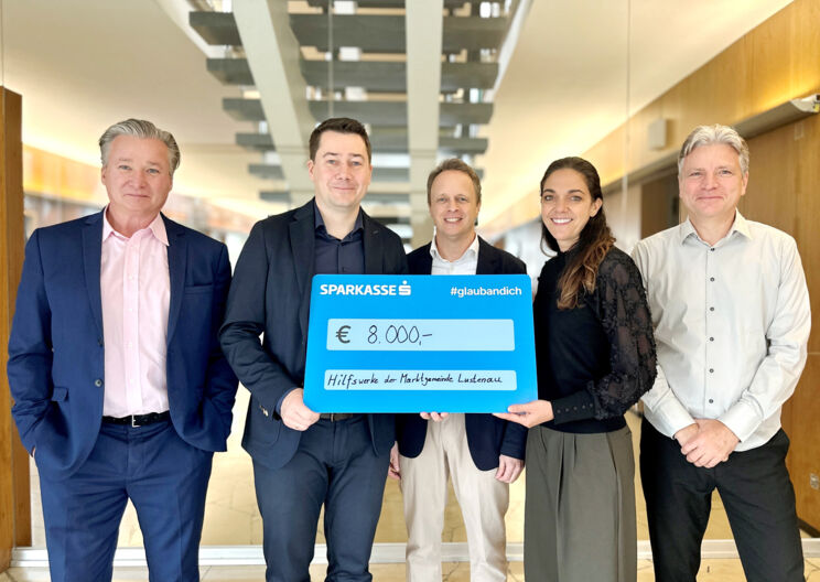 Hoffnung schenken: Dornbirner Sparkasse spendet 8.000 Euro