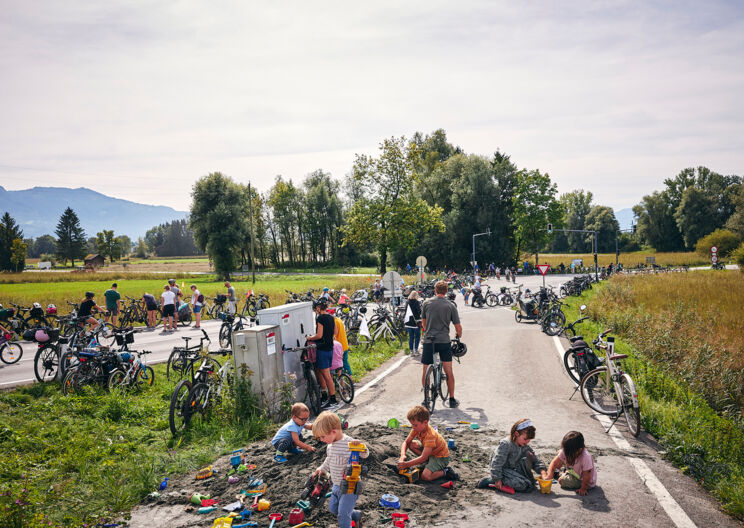 Autofreies Ried beim plan b-Rad-Ried-Tag am 13. September