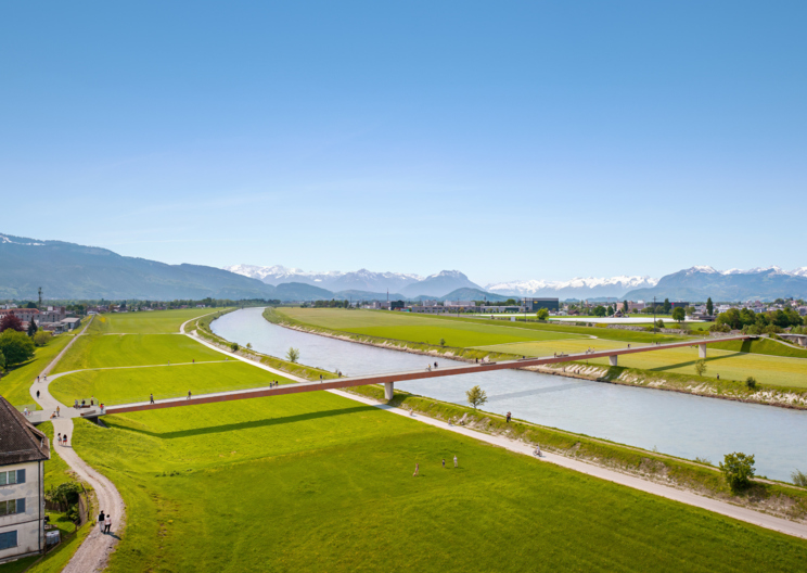 Rad- und Fußgängerbrücke Lustenau-Au: Baubeginn verschoben