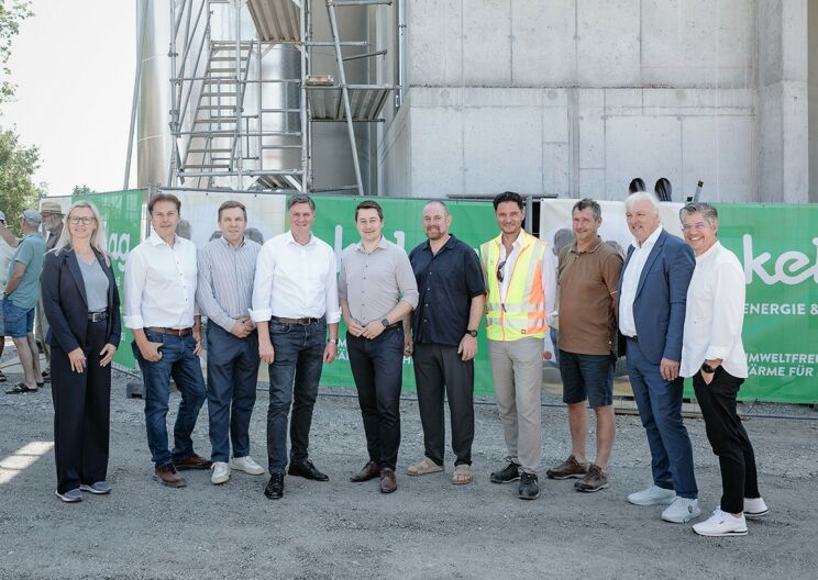 Firstfeier für das Biomasse- Heizwerk Lustenau