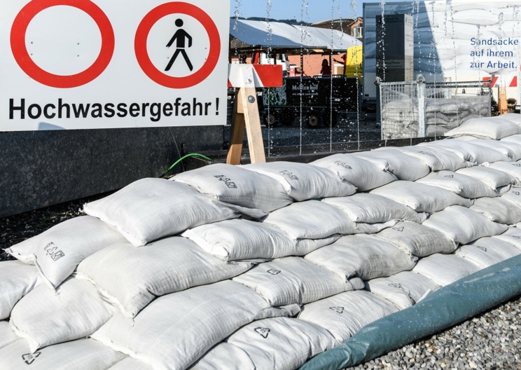 Sandsäcke für den Hochwasserschutz