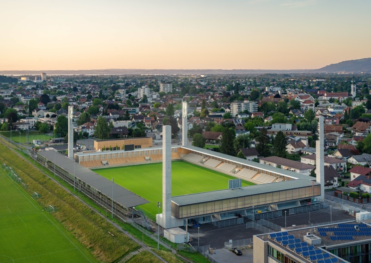 Willkommen in Lustenaus Wohnzimmer für den Fußball!