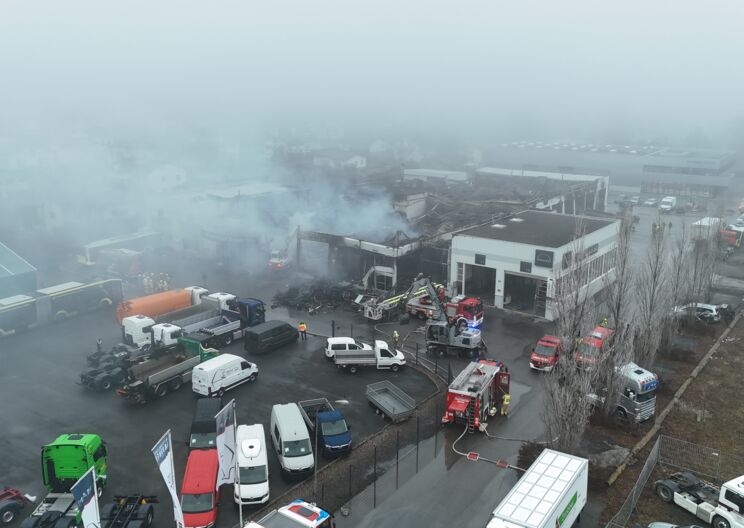 Warnsystem AT-Alert bei Großbrand eingesetzt