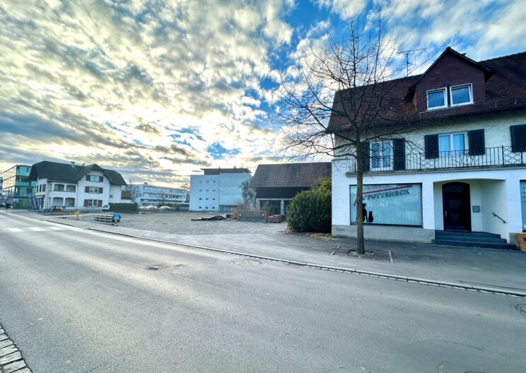 Baustelleneinrichtung für Fernwärme auf Eni-Grundstück