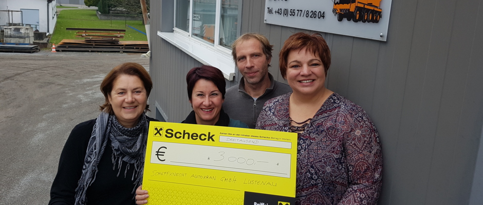 Scheffknecht Kran Spende Scheffknecht Kran Spende