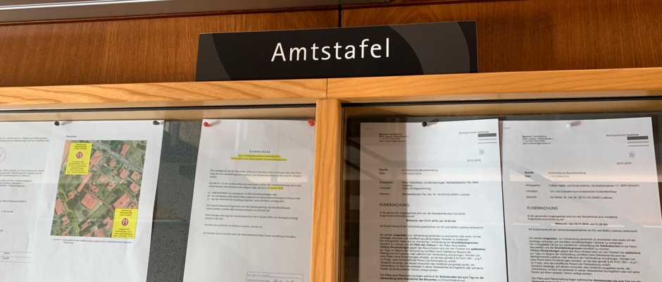 Amtstafel Amtstafel