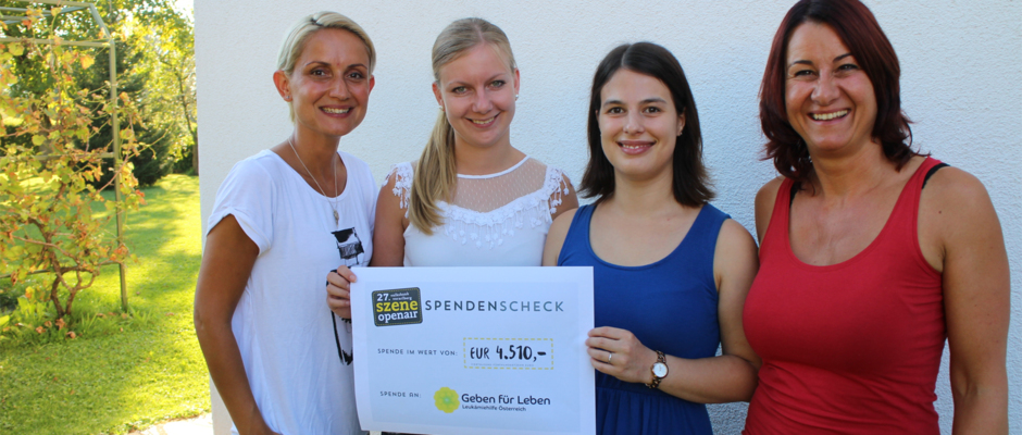Spende der Szene-Openair-Besucher Spende der Szene-Openair-Besucher
