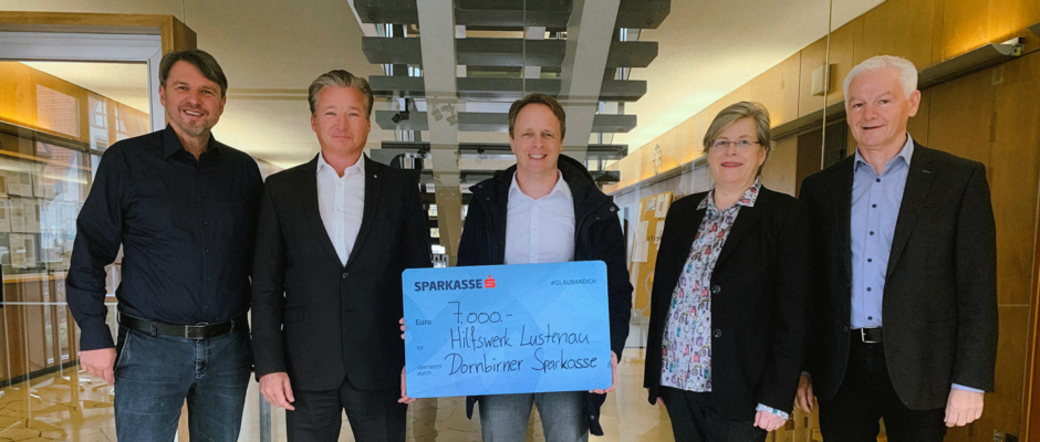 Sparkasse spendet 7.000 Euro für Lustenauer Hilfswerk
