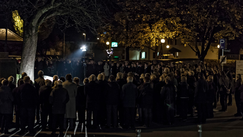 Enthüllung der NS-Opfer Gedenkstätte (Fotos Lukas Hämmerle)