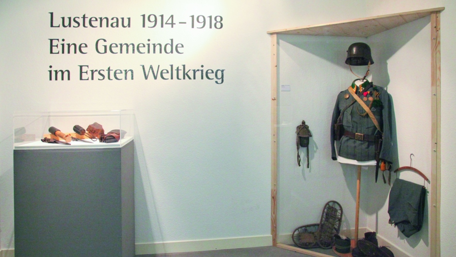Ausstellungsansicht Lustenau im Ersten Weltkrieg