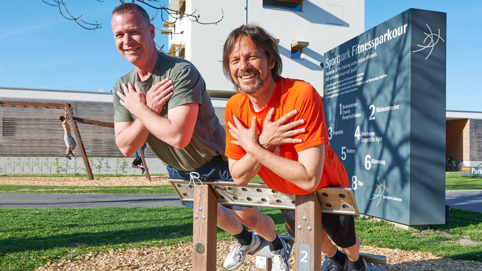 Neuer Fitnessparkour im Sportpark