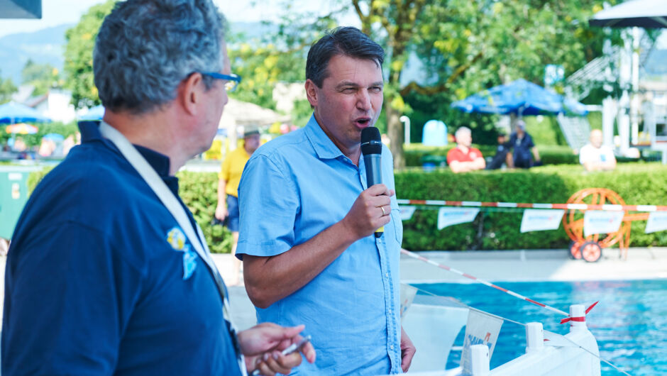 Kurt mit Jogi Mäser Präsident vom Vbg. Schwimmsportverband