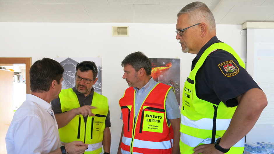 ++ÜBUNG++ Hochwasser Einsatzleitung Lustenau