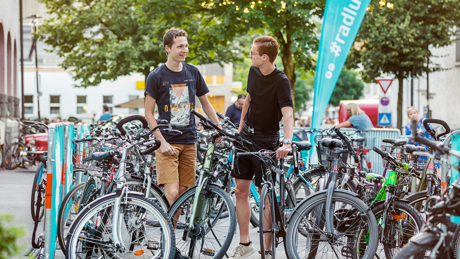 Fahradlounge im Zentrum von Lustenau