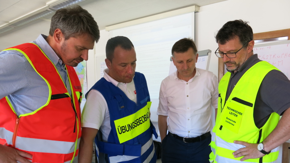 ++ÜBUNG++ Hochwasser Einsatzleitung Lustenau