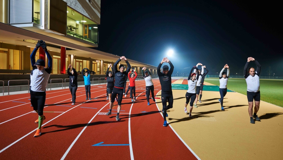 Lauftraining im Parkstadion Lauftraining im Parkstadion