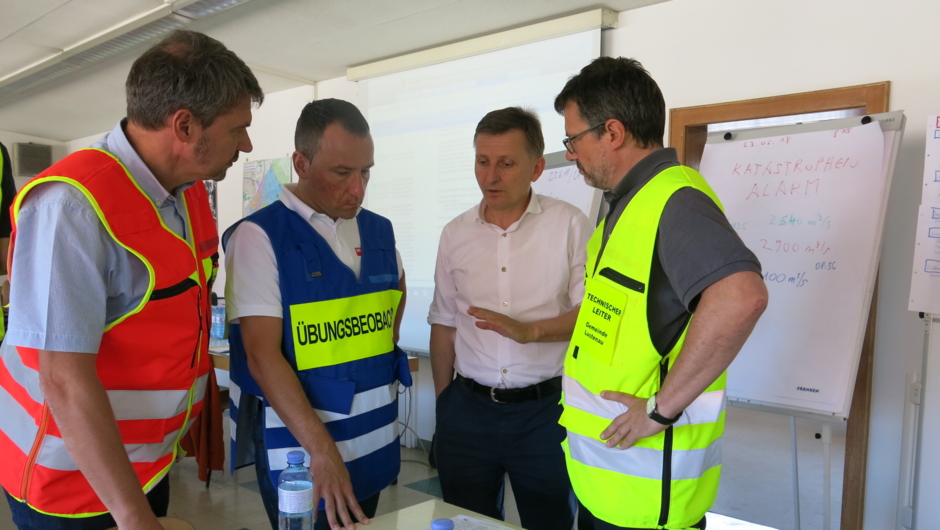 ++ÜBUNG++ Hochwasser Einsatzleitung Lustenau